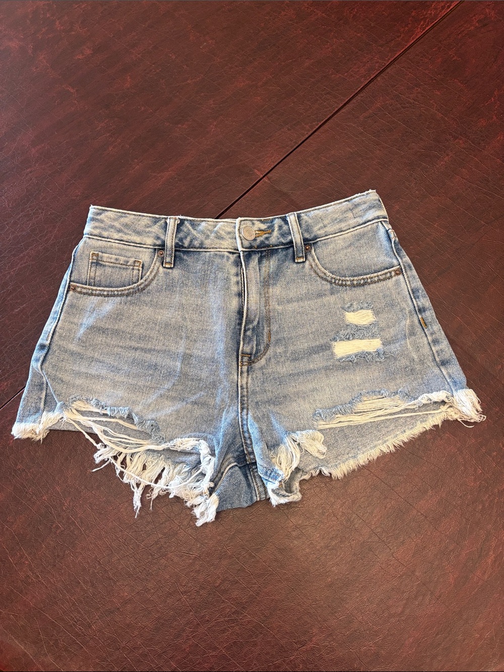 PacSun High Rise Festival Denim Shorts